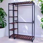 رگال لباس و کمد باز چوب و فلز مدل پرند