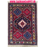 فرش دستباف سایز ذرع و نیم (تمام پشم یلمه طرح خاص با نقشه پنج قاب) کد 6168