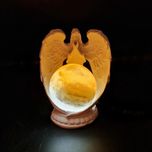 آباژور سنگ نمک گوی مدل مجسمه فرشته