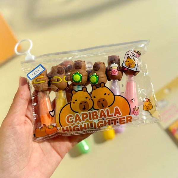 پک 6 تایی هایلایتر مینی مدل خرس مهربون