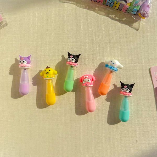 پک 6 تایی هایلایتر مینی مدل کرومی