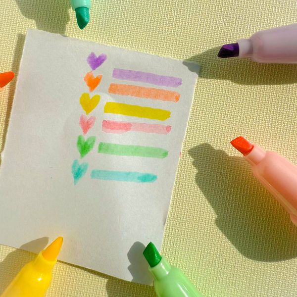 پک 6 تایی هایلایتر مینی مدل خرس مهربون