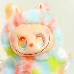 عروسک شانسی لبوبو رنگین کمانی + اکسسوری