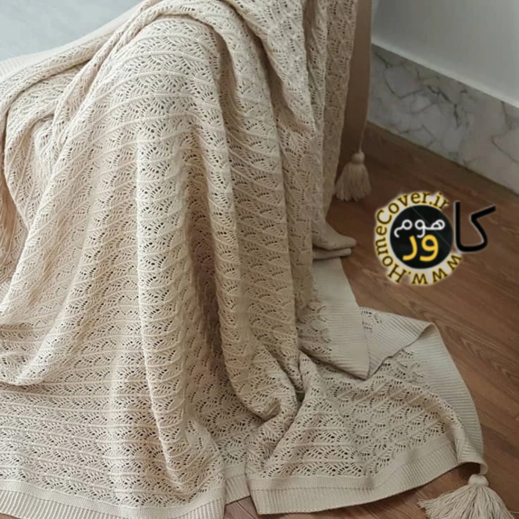 شال مبل و تخت هوم کاور مدل اکرلیک پیکوک