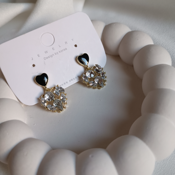 گوشواره جواهری قلب