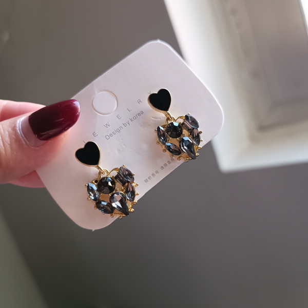 گوشواره جواهری قلب