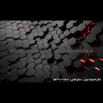 پس زمینه لانه زنبوری سه بعدی تیره