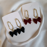 گوشواره پاپیون مخمل