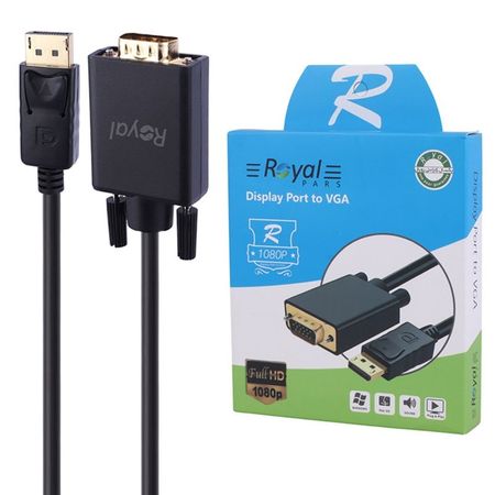 کابل تبدیل Display به VGA رویال Royal طول 3 متر