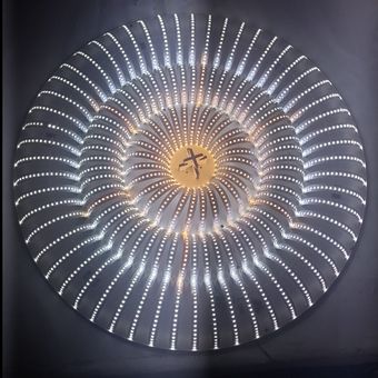 لامپ دست ساز خورشیدی 3لاین 60سانتی بزرگ