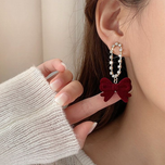 گوشواره پاپیون مخمل