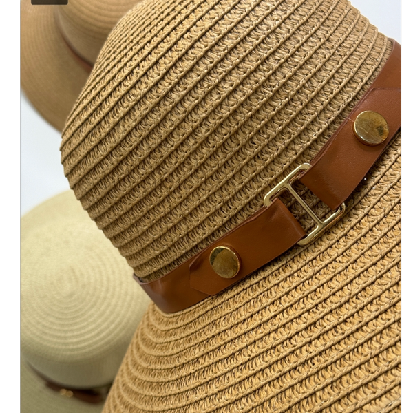 کلاه ساحلی بند چرمی به قیمت خرید (ایراد جزئی)