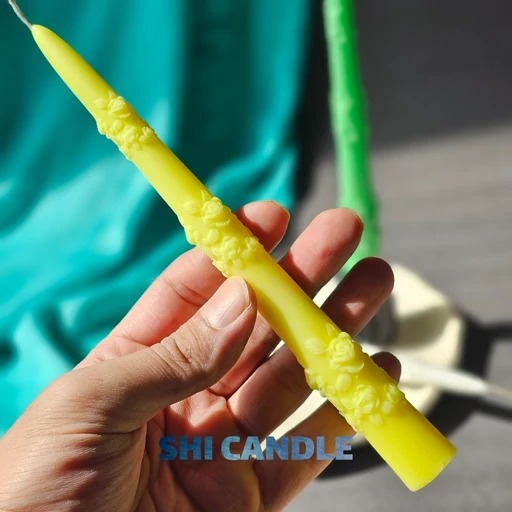 قالب سیلیکونی قلمی طرح گل رز برجسته