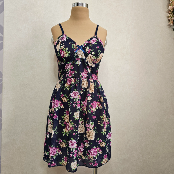 لباس خواب فنردار گلدار کد 3203