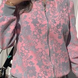 بامبر جکت زنانه فوتر صورتی بسیار خاص