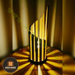 آباژور چوبی فانتزی ، مدرن و خاص طرح اسپیرال