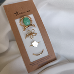 پک انگشتر پنج تایی گل اولدمانی