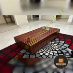 میز جلومبلی چوبی مدرن و خاص طرح ریبینگ