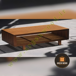 میز جلومبلی چوبی مدرن و خاص طرح ریبینگ