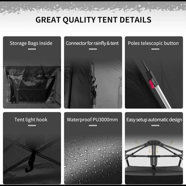 ⛺⛺چادر 3نفره مدل UPF50+ Ango نیچرهایک | Naturehike UPF50+ Ango tent 3 man⛺⛺