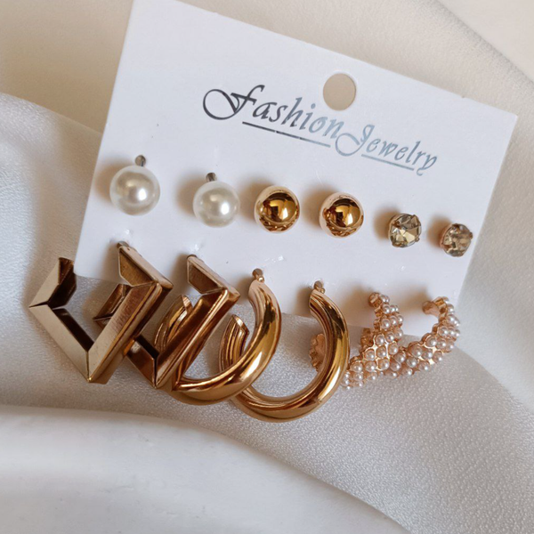 پک گوشواره شش تایی مدل باکلاس