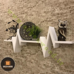 شلف دیواری فانتزی ، مدرن و خاص طرح ضربان قلب (گراف)