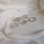 پک انگشتر پنج تایی گل سه بعدی