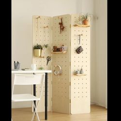 پاراوان چوبی پگبورد peg board سه لت