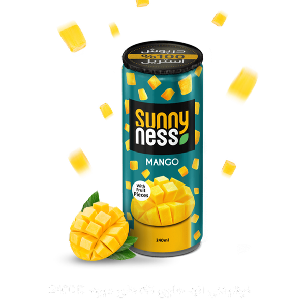 آب انبه قوطی سانی نس -240میل -24عددس