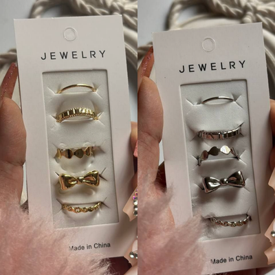 پک انگشتر پنج تایی پاپیونی