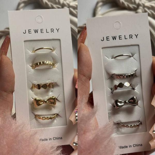 پک انگشتر پنج تایی پاپیونی