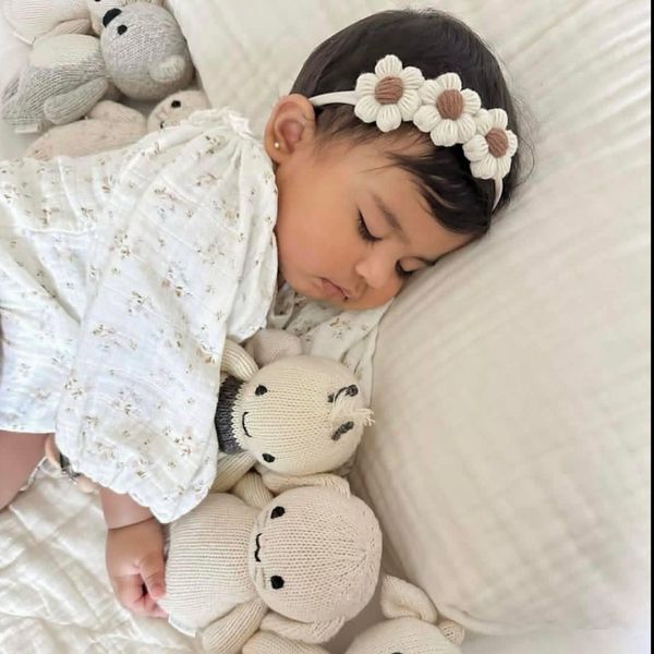 هدبند بچگانه تابستانی طرح گل