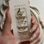 پک انگشتر پنج تایی پاپیون ماری