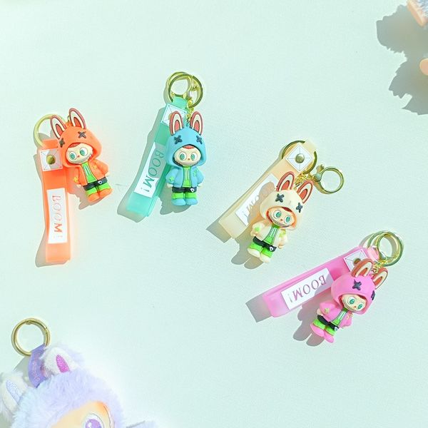 عروسک سرکلیدی سیلیکونی طرح لبوبو مدل boomi