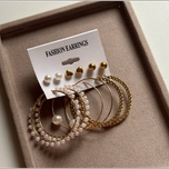 پک گوشواره شش جفتی مروارید جدید