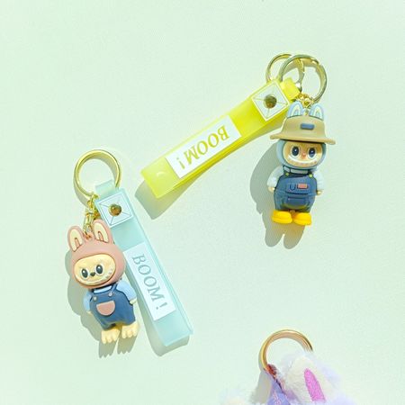 عروسک سر کلیدی سیلیکونی طرح لبوبو کشاورز