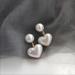 گوشواره قلب و مروارید