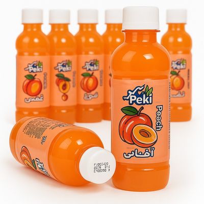 آب هلو بطری 450 میل باکس 15 عددی