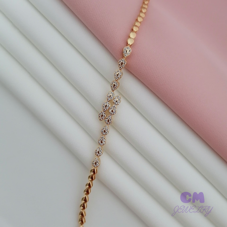 دستبند جواهری اشکی برند07031cm