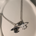 گردنبند ست قلب مگنتی بی دندون