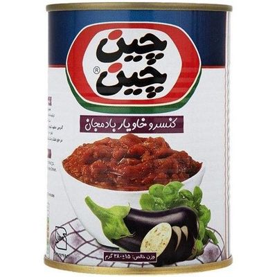 کنسرو خوراک بادمجان 400گرم -چین چین -باکس24عددی