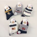 جوراب بچگانه نیم ساق طرح ماشین