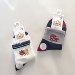 جوراب بچگانه نیم ساق طرح ماشین