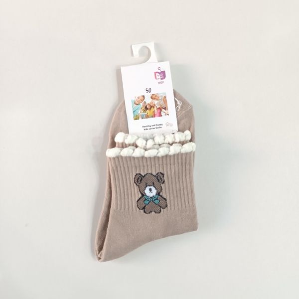 جوراب بچگانه نیم ساق لب فر