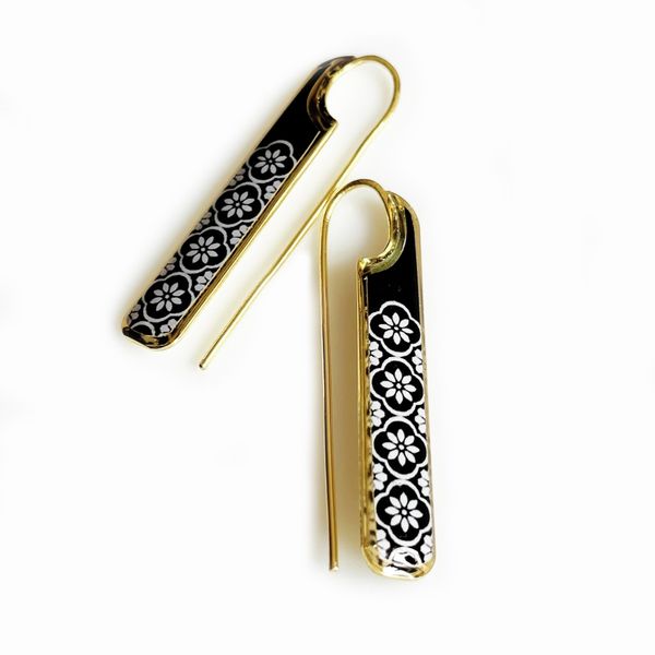 گوشواره برنجی فلامینگو کد 33