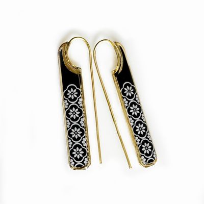 گوشواره برنجی فلامینگو کد 33