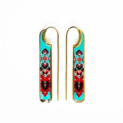 گوشواره برنجی فلامینگو کد 39