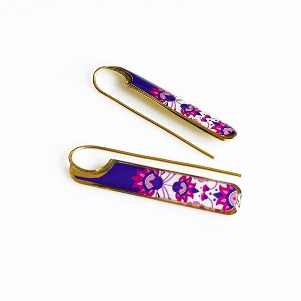 گوشواره برنجی فلامینگو کد 38