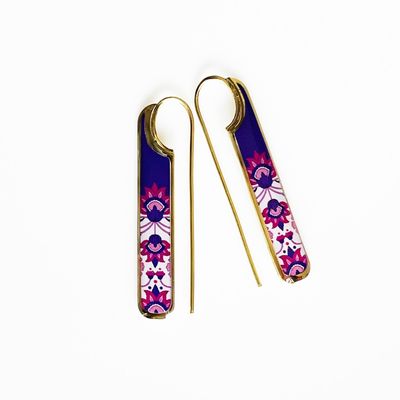 گوشواره برنجی فلامینگو کد 38