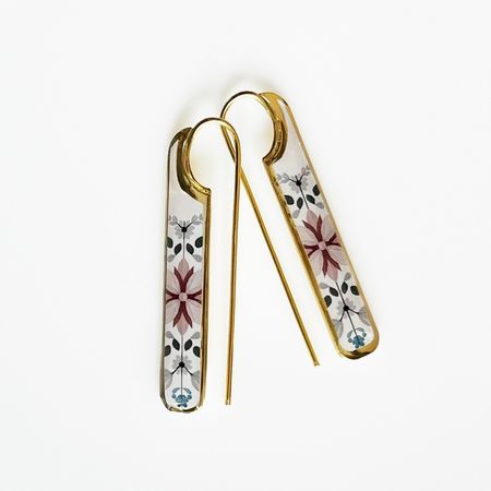 گوشواره فلامینگو برنجی کد 30